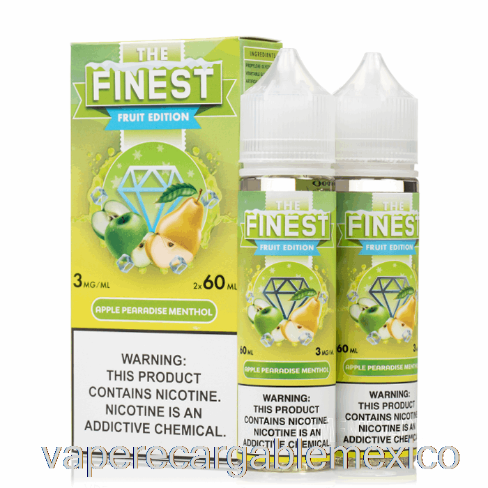 Vape Recargable Manzana Peradise Mentol - La Mejor Edición De Frutas - 120ml 6mg